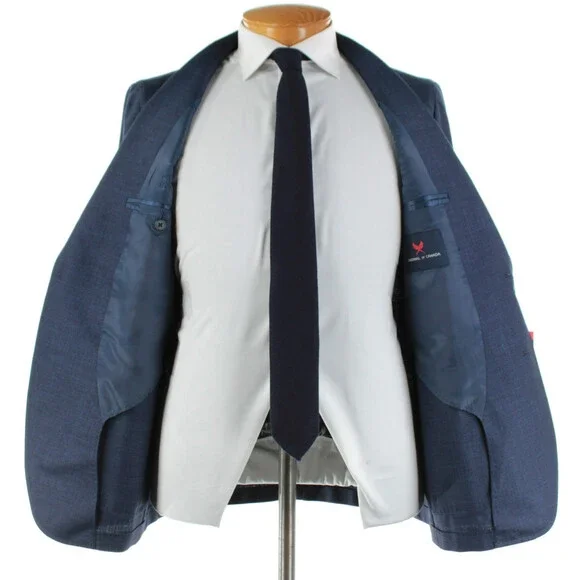Cardinal of Canada NWT Wool Blend Sport Coat Size 40R US In Blue Melange